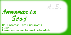 annamaria stoj business card